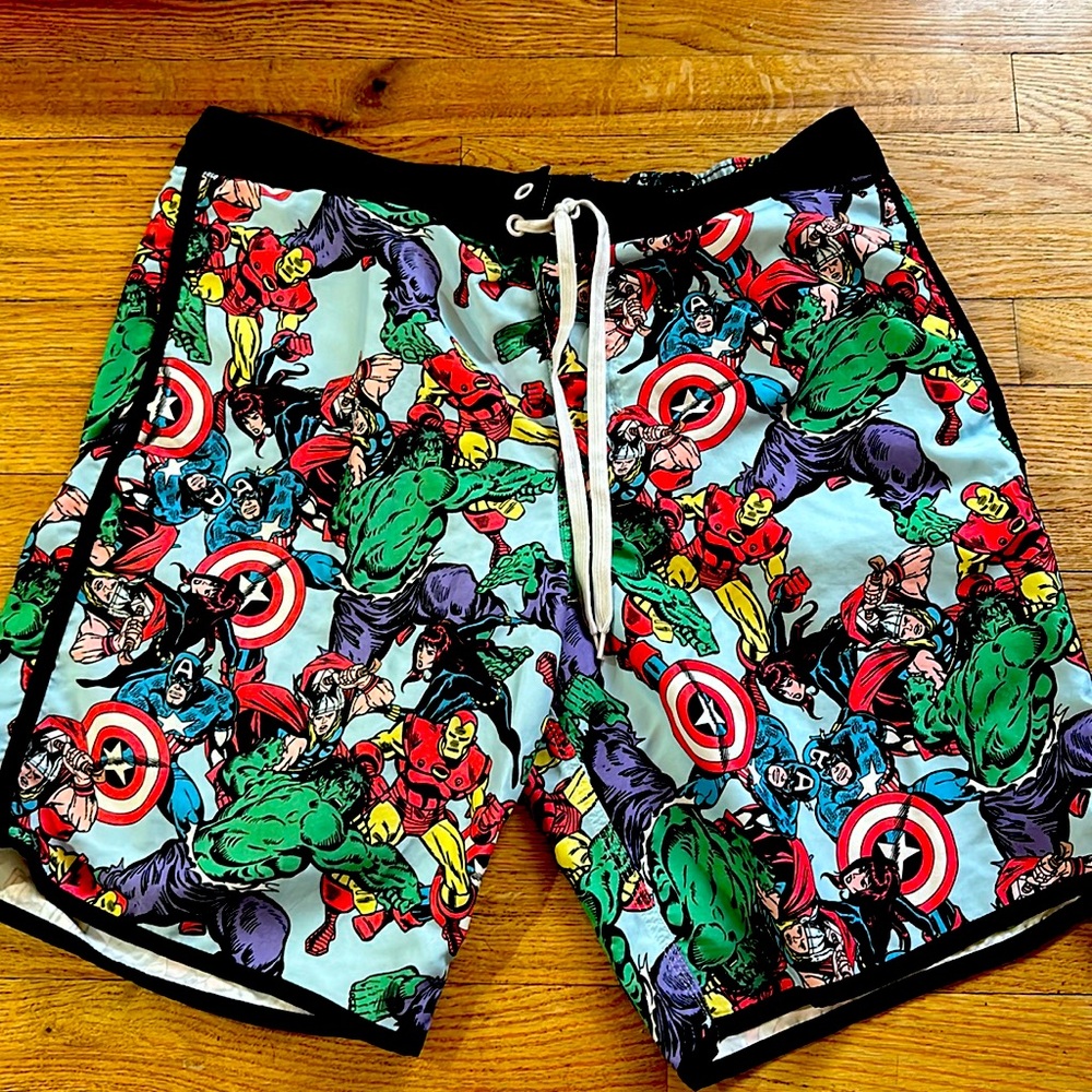 Marvel  Comics avengers shorts swim trunks